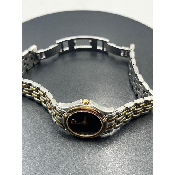 Movado Authentic Folio Museum Two-Tone‎ Watch Black & Gold Ref. 81.E4.9812 main image 12